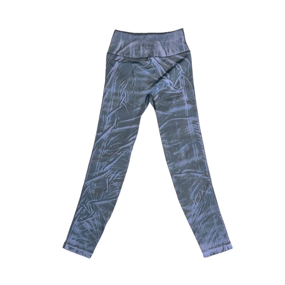 LULULEMON 25” Ebb To Street Tight in Stone Wash Tie Dye Graphite Gray Size 4